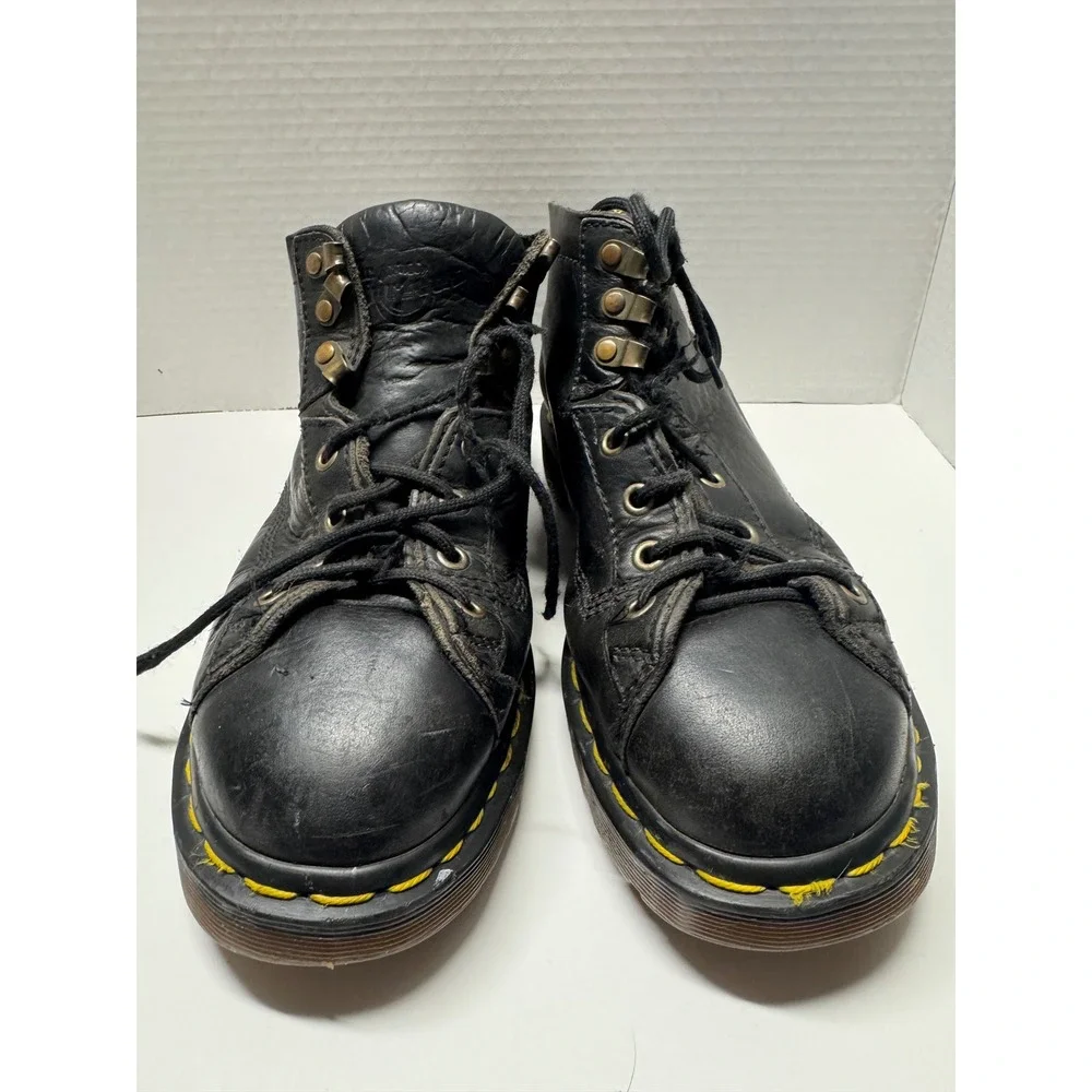 Dr. Martens 8088 Vintage Made in England Black Leather Monkey‎ Boots Mens 8